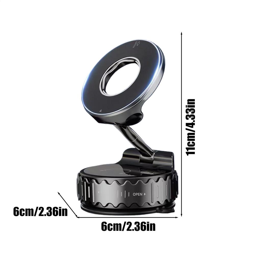 Suction Magnetic Car Phone Holder Foldable Adjustable Suction Auto Supplies Car Phone Holder Mount For Truck Taxi Delivery