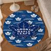 Toronto Leafs Hockey Round Rug for Livingroom,Bedroom, Palyroom, Chair Rug, Area rug, Circle Carpet, Large Size Decor Fan Christmas gift