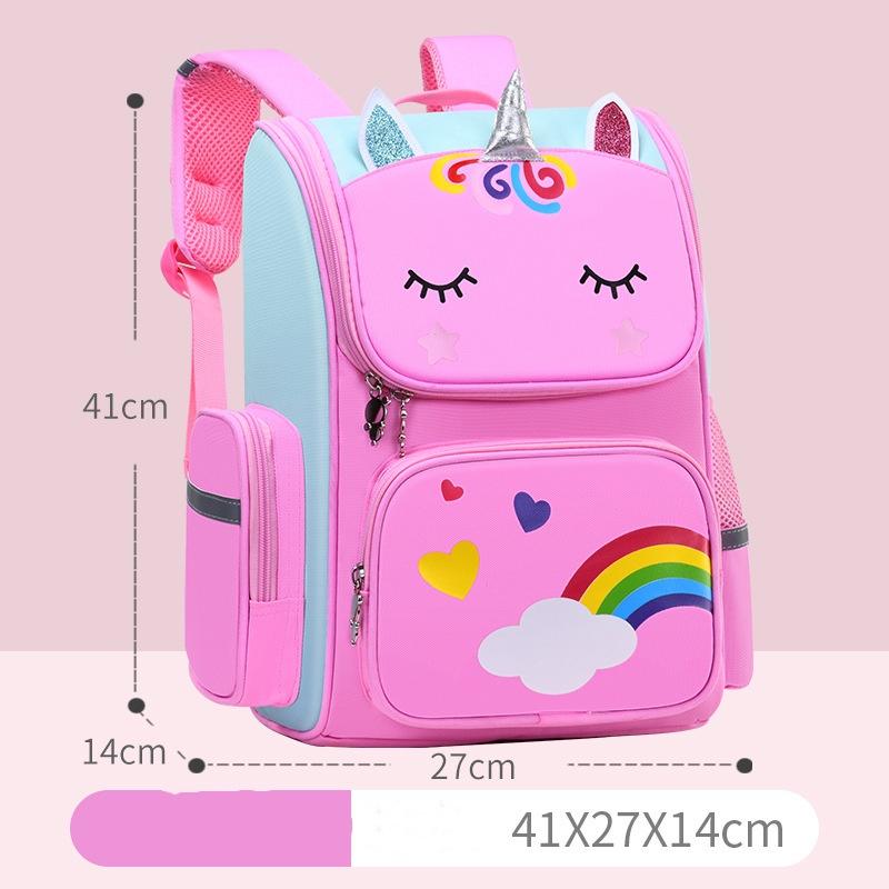 Einhorn Grundschule Cartoon Schultasche Klasse 1-3-6 Weltraum Kinder Schultasche Kindergarten Rucksack