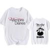 The Vampire Diaries T Shirt Womens Fashion Round Neck Short Sleeve Tee Streetwear Casual Loose Tshirt