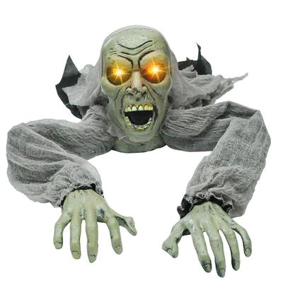 Joyfy Zombie Halloween Groundbreaker Decorations Zombie with Sound and Flashing Eyes Outdoor Scary Halloween Yard Decorations