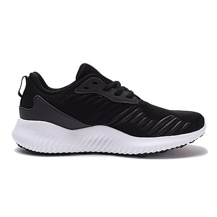 Adidas Alphabounce Rc J Abrasion Resistant Slip Resistant Low top Kids' Running Shoes Black White Teenagers BW0575