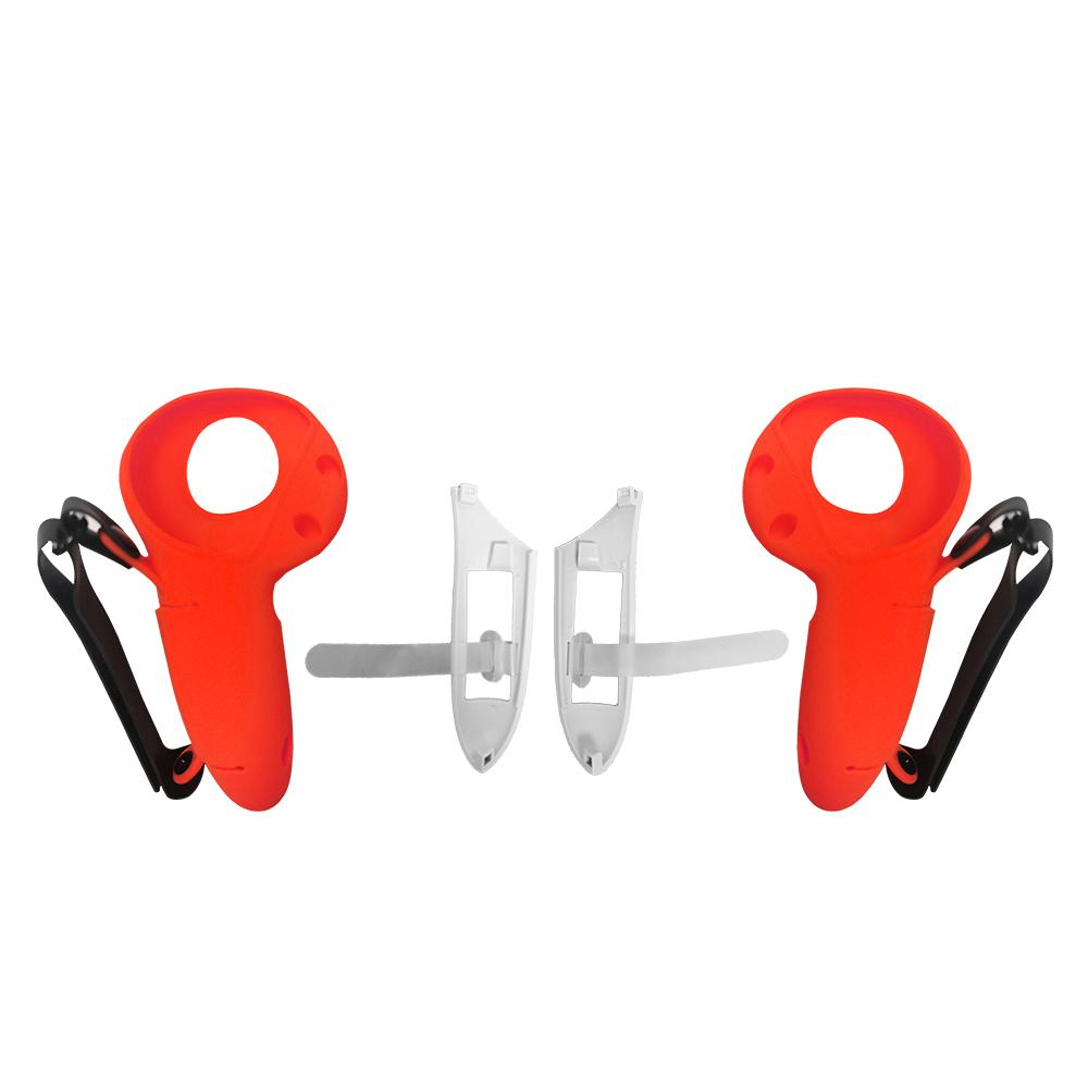 

С крышкой для замены батареи и ремешком на костяшки пальцев, силиконовый защитный чехол для контроллера Meta Quest 3/3S VR, аксессуар