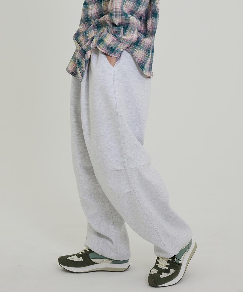 OTHERFITS Wide Balloon Sweatpants (White Grey)