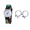1pc/2pcs-Children's Watch with Cartoon Dinosaur Pattern Strap, Watch Bracelet, Box Set, Suitable for Children's Christmas Gifts