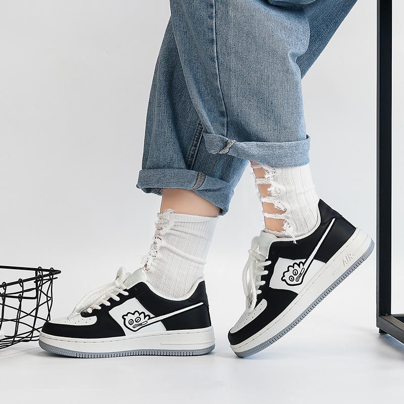 Fashion 2024 Fashion Board Shoes Men's Thick Sole Casual Shoes Breathable Couple Korean Edition Sports Shoes Outdoor Running Shoes