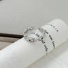 Wind Fashion Super Fairy Love Zir*****Pen Ring Niche High Sense Stacking Wearing Personalized Ring