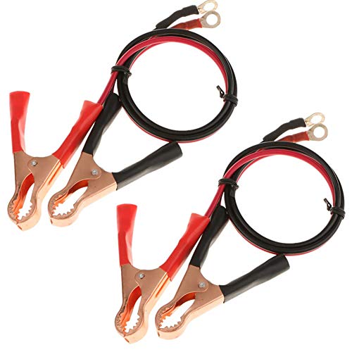 

[4 шт.] Затискач типу «крокодил» для акумулятора, кабель 50A, потужний затискач типу «крокодил», затискач для силового кабелю інвертора, простий у використанні