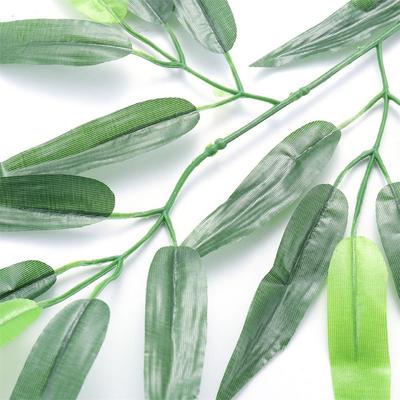 20PCS/set Artificial Plants Leaves Home Fake Tree Leaves Branches Fake Small Plants Simulation Green Plant Living Room Decor