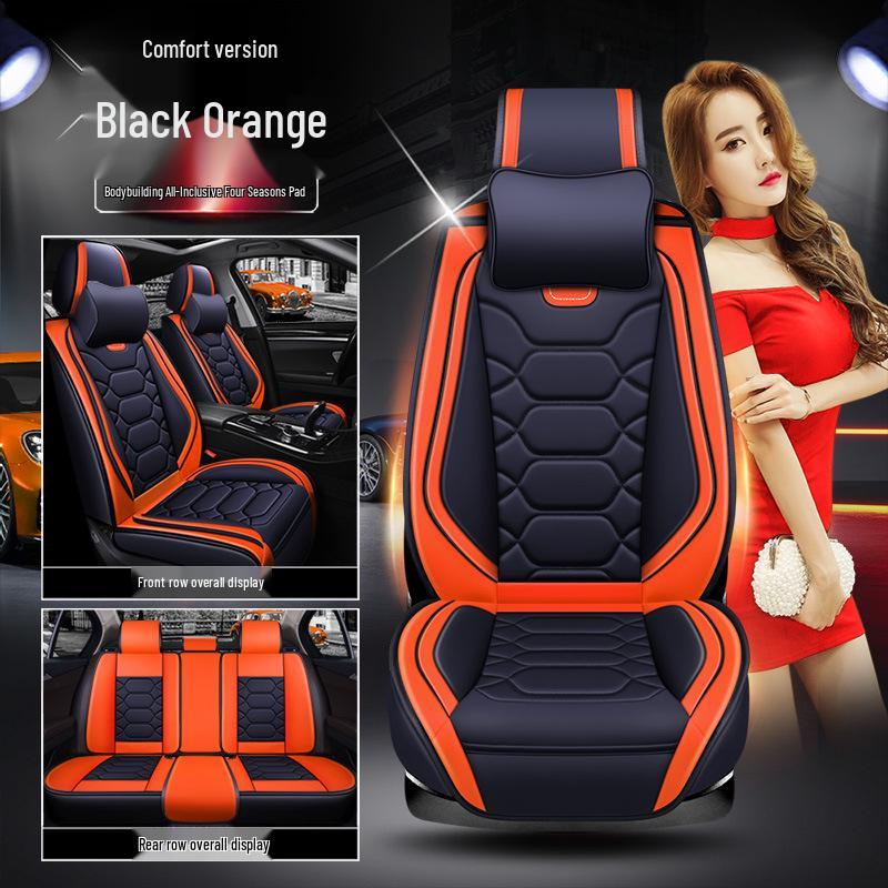 XDD Full Leather 9D Bodybuilding Car Seat Cushion - All-Season Sports Cover
