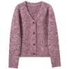 Sancai 2025 Winter V-Neck Loose Knit Cardigan
