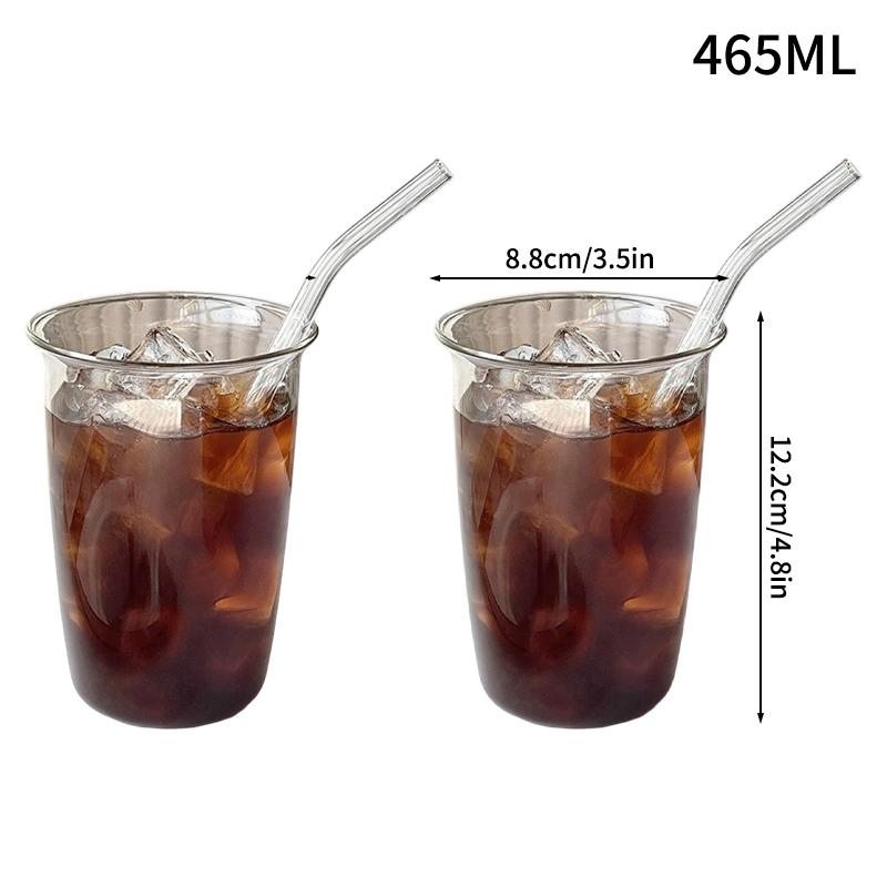 Coffee Glass Cup Japanese Milk Water Coffee Glass Mug Transparent Water Drinking Cup Cocktail Juice Bar Glass Kitchen Decor