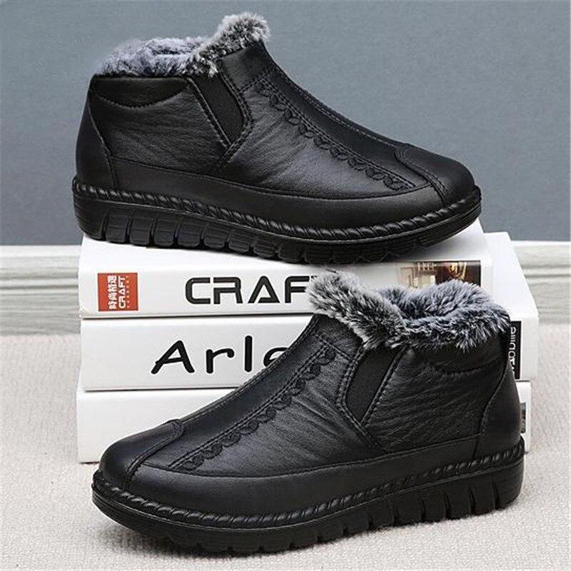 Women Boots  Fashion Waterproof Snow Boots For Winter Shoes Women Casual Lightweight Ankle Botas Mujer Pu Warm Winter Boots