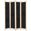 4-panel Room Divider 160x170x4 Cm Fabric