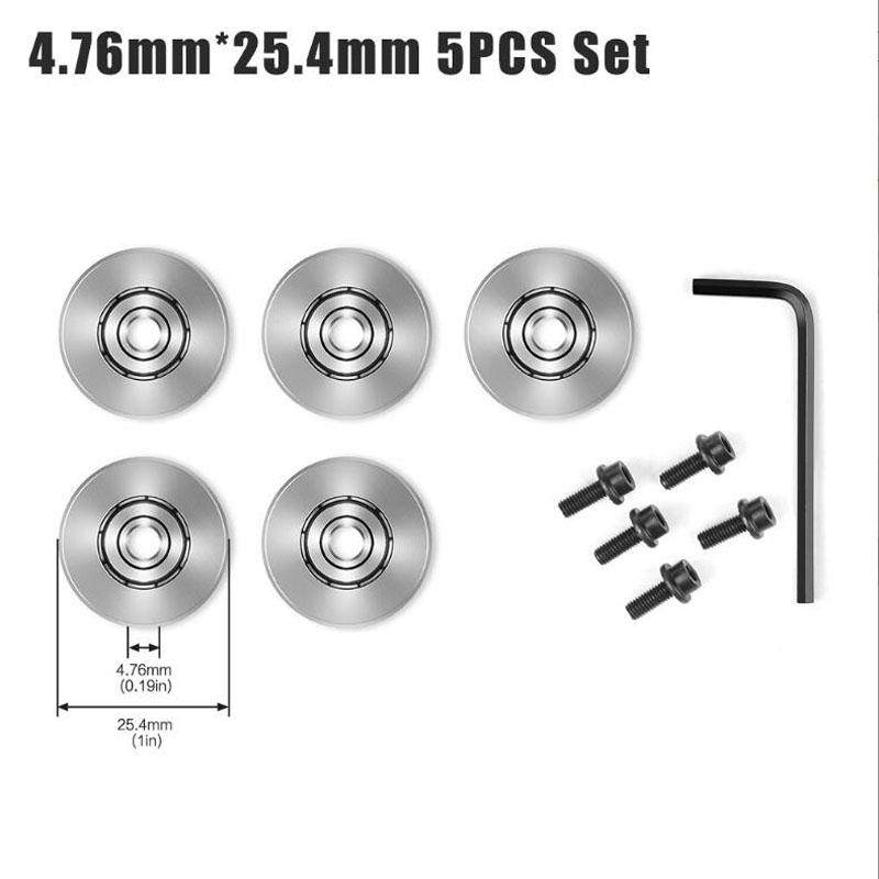 Bit de router Ghid pentru rulmenți cu bile montat în partea de sus Freză Set chei pentru rulmenți Set de accesorii rulmenți 4,76 mm 6,35 mm 12,7 mm