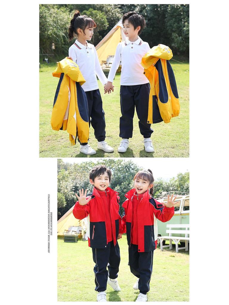 3-in-1 Kapuzenjacke Herbst/Winter 2021: Schuluniformen für Kindergarten, Grundschule & Sekundarstufe im Campus-Stil