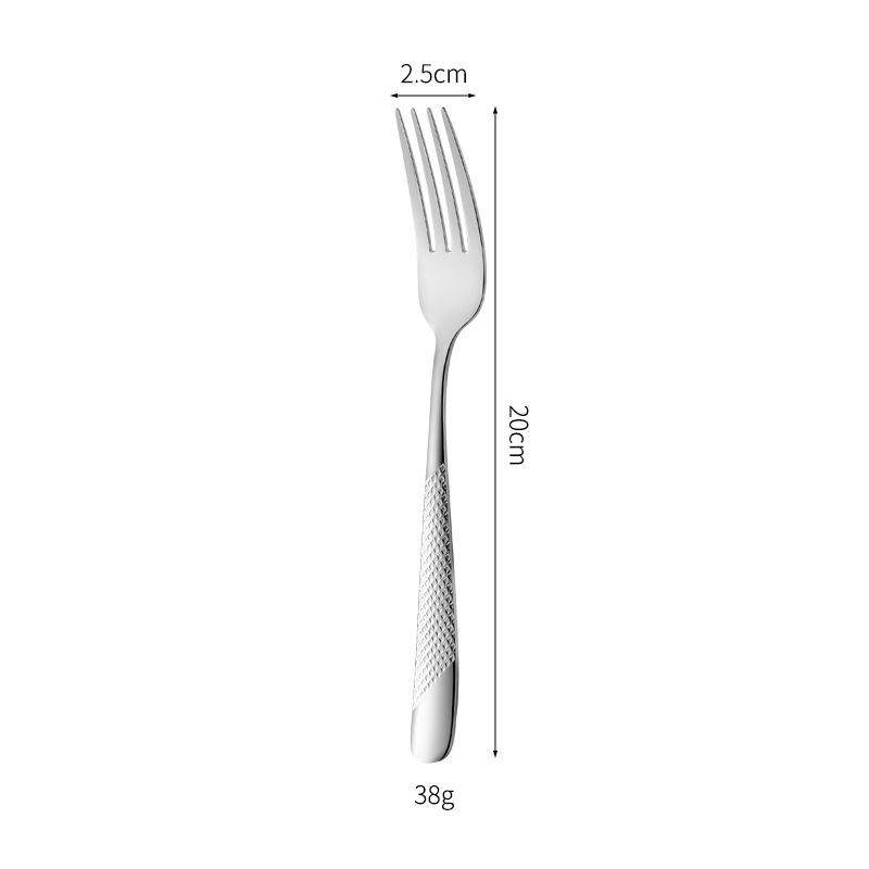 Star Diamond Stainless Steel Gold-Plated Flatware Set: Luxury Knife, Fork, and Spoon for Upscale Dining.