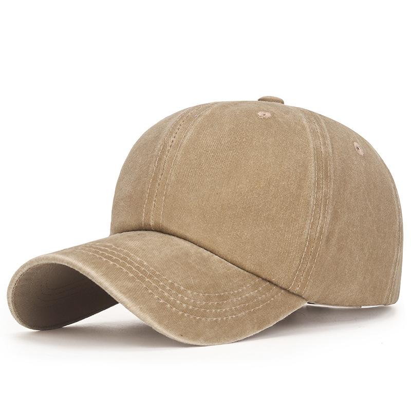 Washable and Aged Glossy Cap for Men, Multi-color Soft-top Coated Fabric Sunshade Baseball Cap