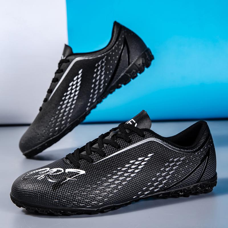 Mens Soccer Footwear Outside Athletic Tf High-Quality Grass Anti Slip Competition Practice Football Footwear For Male
