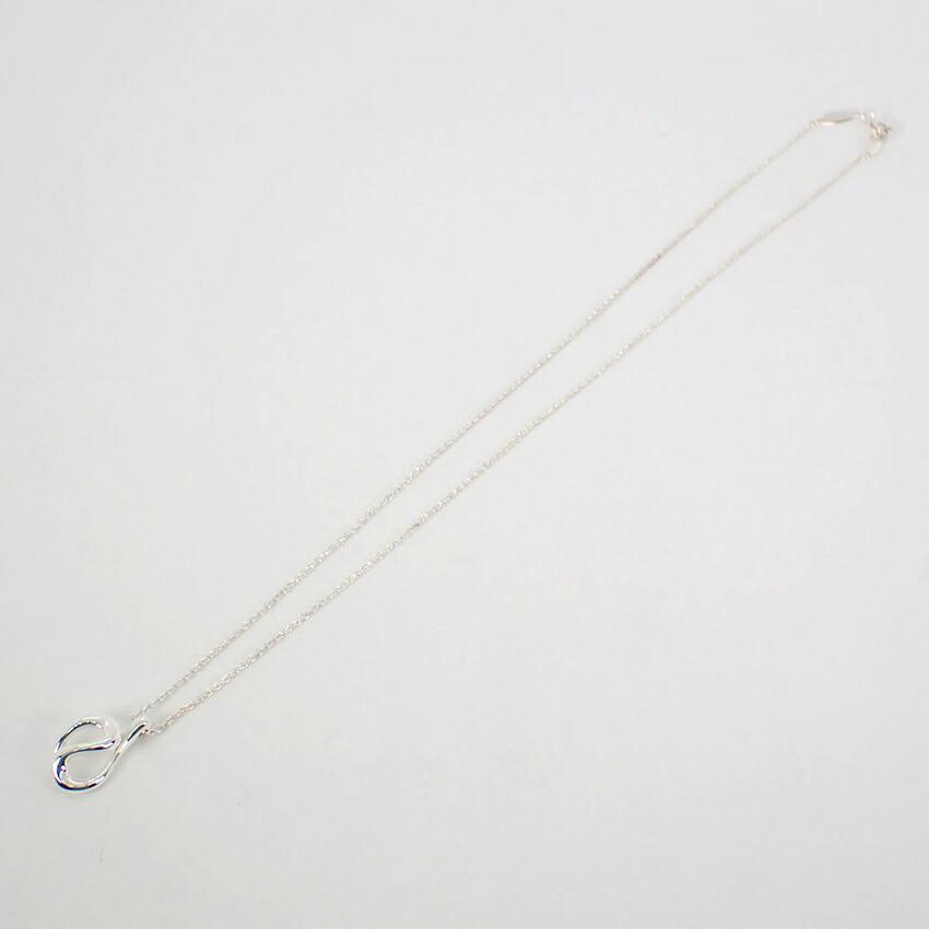 [Used] TIFFANY/Tiffany 925 Open Wave Pendant/Necklace/j9-1