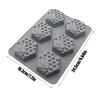 Silicone Molds For Baking 6 Cavities Non-Stick Baking Mould Candy Silicone Molds For Soap Wax Jellies Gummy Cake Pancake Ice