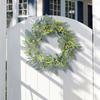 Fashion Artificial Garlands Green Portable Stylish Wreath with Berries Accent for Door and Wall Festival Decoration