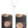 Steel Geometric Necklace With Multilayer Snake Chain For Men And Women
