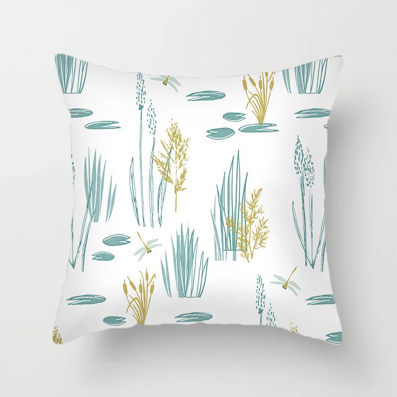 45x45cm minimalistischer Cartoon-Tierdruck Muster Kissenbezug für Zuhause Wohnzimmer Sofa Schlafzimmer Dekoration Kissenbezug