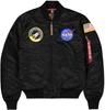 Winter Jacket Alpha Industries MA1 VF NASA Black (166107-003)