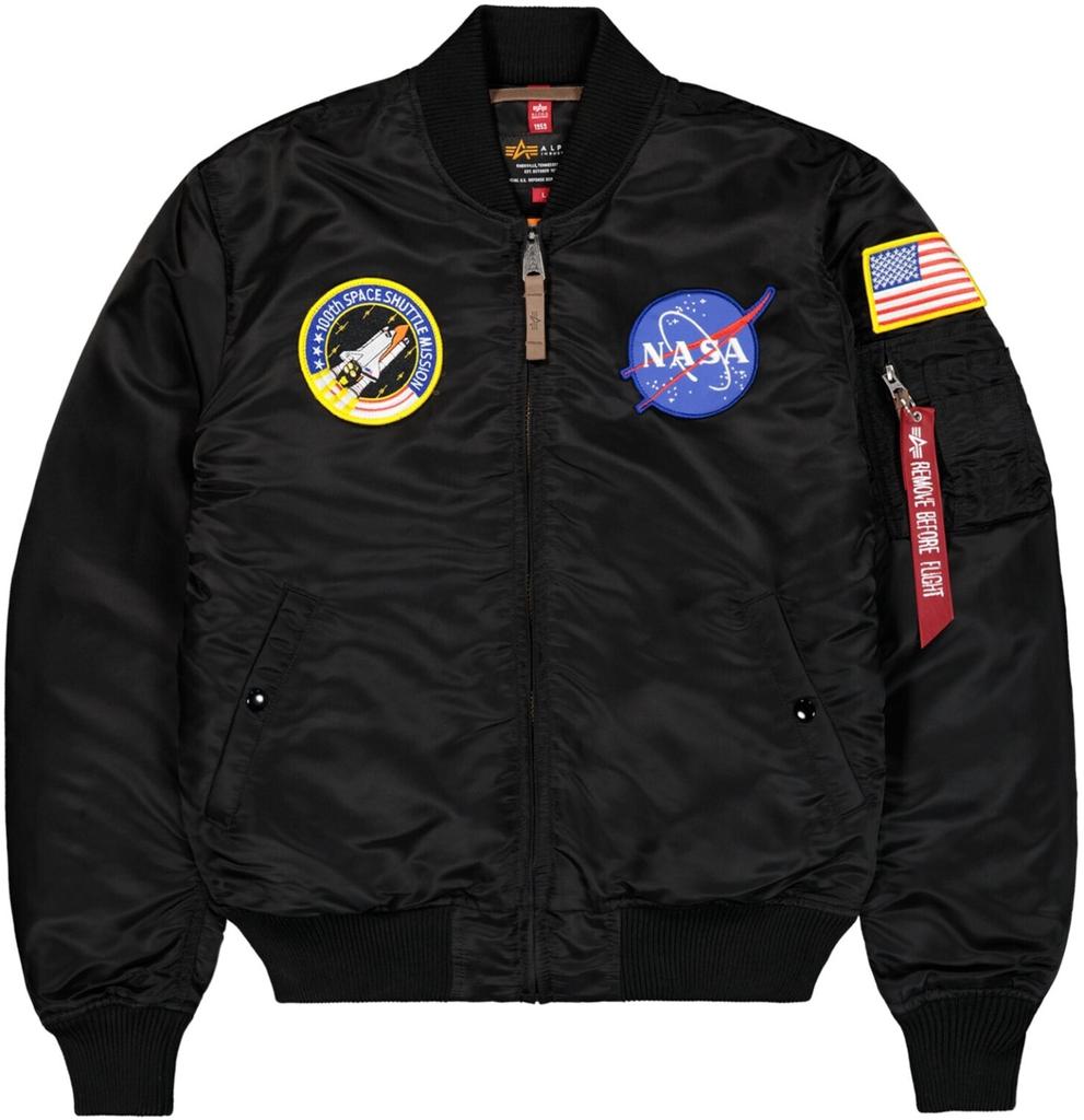 Winter Jacket Alpha Industries MA1 VF NASA Black (166107-003)