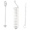 M-Modern-2Pcs Spiral Long Stainless Steel Rat Foraging With Hanging Chain Enrichment For Pet Rats