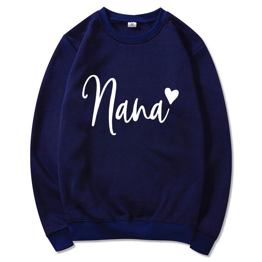 Women's Round Neck Heart Print Casual Hoodie