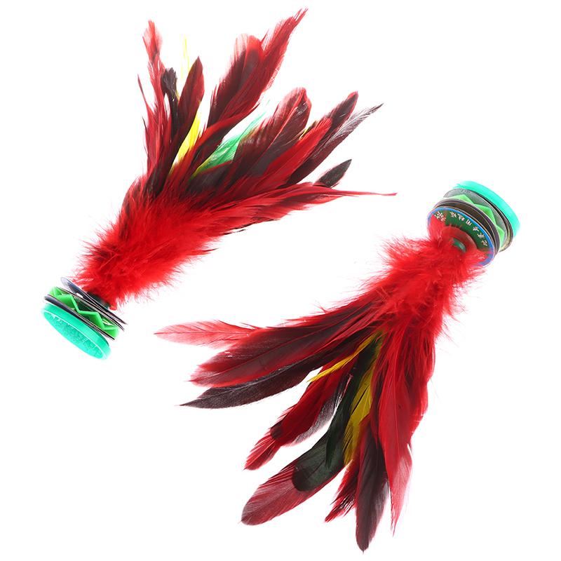 China Kick Shuttlecock Fitness Entertainment Footbal Foot Kick Fancy Colorful Goose Feather Shuttlecock For Physical Exercise