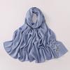 New Bubble Chiffon Butterfly Rhinestone Long Scarf For Women Ethnic Style