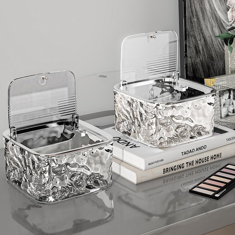 Aufbewahrungsbox für Haarschmuck Haarspange Haarband Band Transparent Acryl Organizer Desktop Aufbewahrungskorb Waschmittelkapsel Aufbewahrung