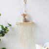 Macrame Wall Hanging Shelf Boho Home Decor Shelves On Wall Wood Decoration for Bedroom Living Room Nursery Christamas Gift
