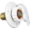 RV Water Inlet Connection City Water Fill Inlet Flange Brass With Check Valve RV Water Hose Connector Replacement 1/2" NPT Male City Water Fill