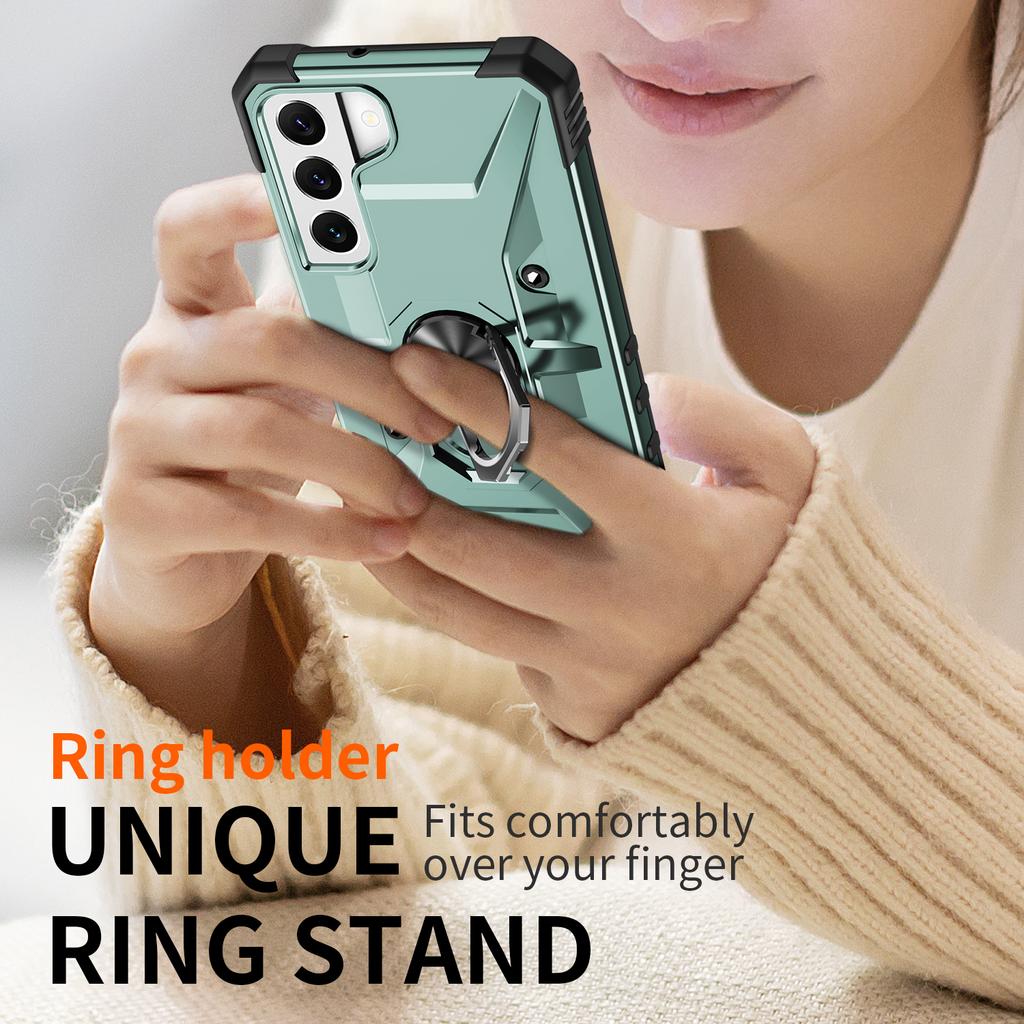 For Samsung S23 Ultra Anti -Scratch Metal Ring Holder Case For Samsung Galaxy S23 Ultra S22 Plus S21 Fe S 23 22 21 Coque