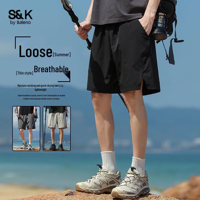 Baleno Men s S&K Summer Loose Fit Cargo Shorts L