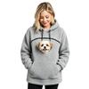 Unisex Hoodie mit langen Ärmeln, lockerer Passform, Tasche mit Haustierbeutel, lässige Oberbekleidung für den Alltag