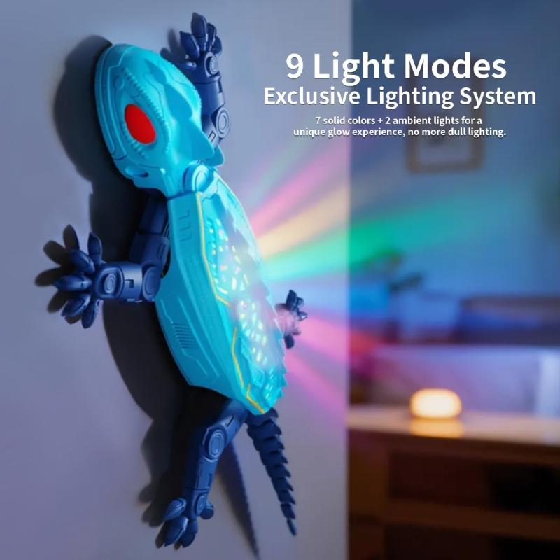 LED Wall Climbing Crawler Toy with Handheld Controller, Rechargeable Novelty Toy with Charging Cable for Indoor Play