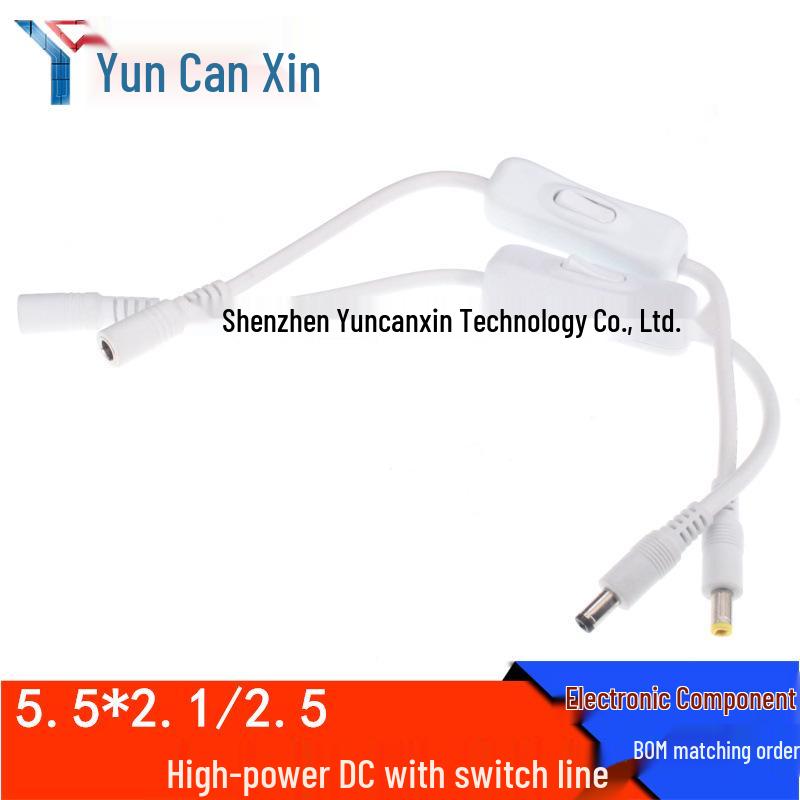 304 DC5.5*2.5 Switch Wire Desk Lamp LED Strip Solderless Connector (Male & Female)