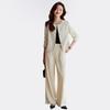 Women's Elegant Short Blazer & Straight Pants Set