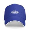 Hamburg City Skyline Extended Version White Cap Fashion Casual Baseball Caps Adjustable Hat Hip Hop Summer Unisex Basebal