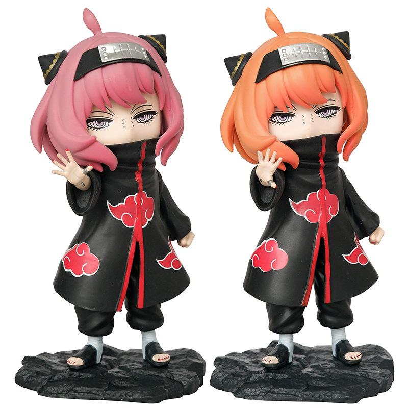 Fashnics Spy×Family Anya Forger As Naruto Pain Anime Action Figure Toys 17.5Cm