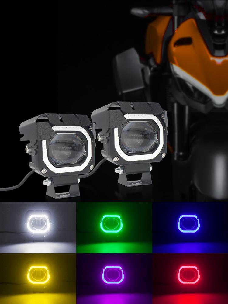 Multi-Color High Brightness Motorcycle Headlight DRL Spotlight Bulb for Electric Vehicles.
