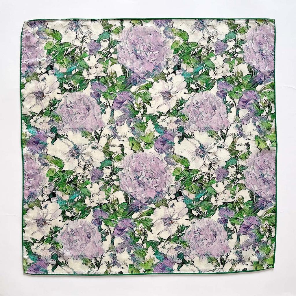 18% Silk 82% Wool Scarf Women Pashmina Double sided Foulard Female Bandana Twill Scarves Hijab Shawl Wraps Square Headkerchief