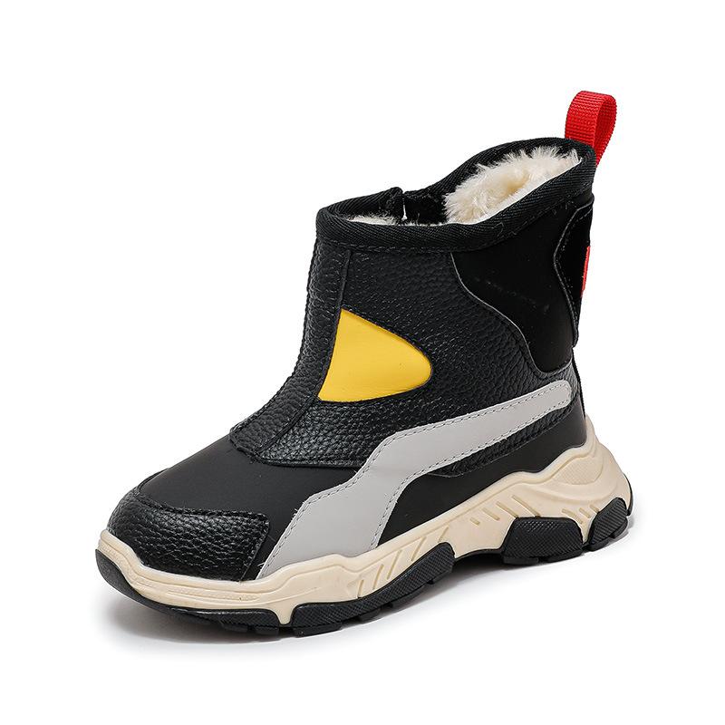 Winter Children Snow Boots Boys Warm Waterproof Snow Mountaineering Boots Girls Thicken Cotton Winter Shoes