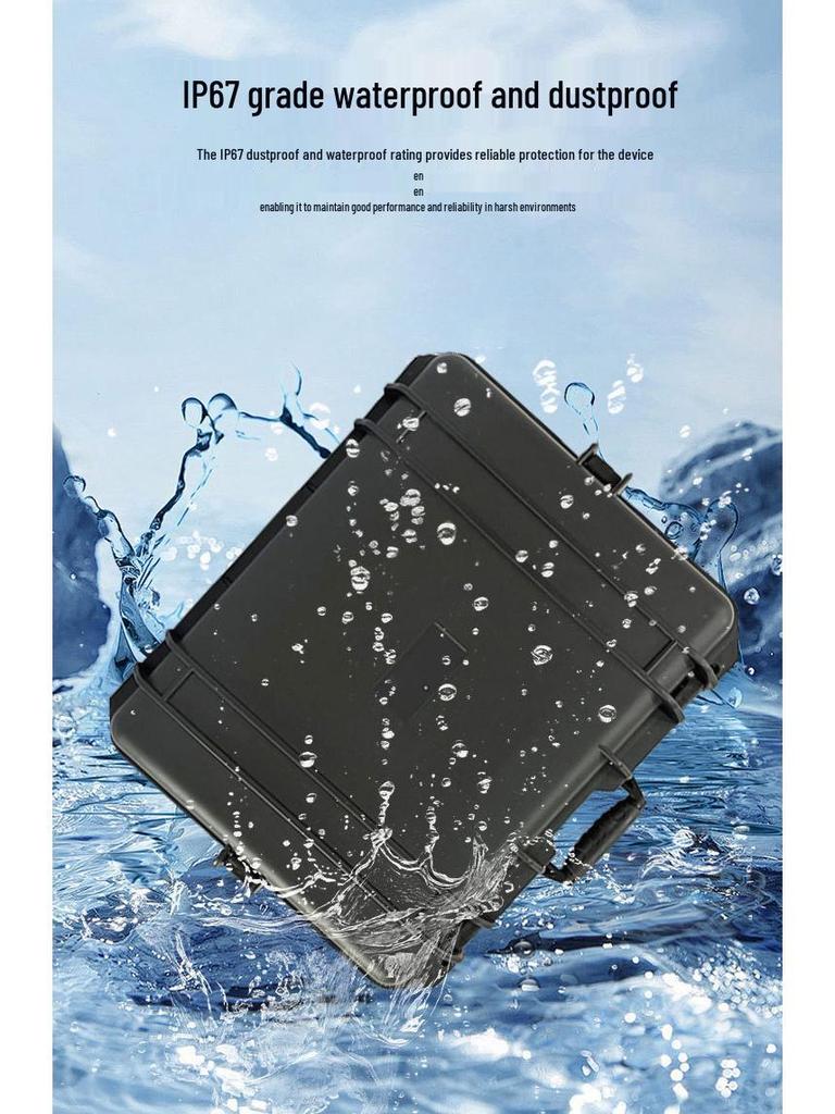 PP Plastic Waterproof Drop-resistant Tool Box for Electrician Equipment - Customizable and Multi-specification Storage Case