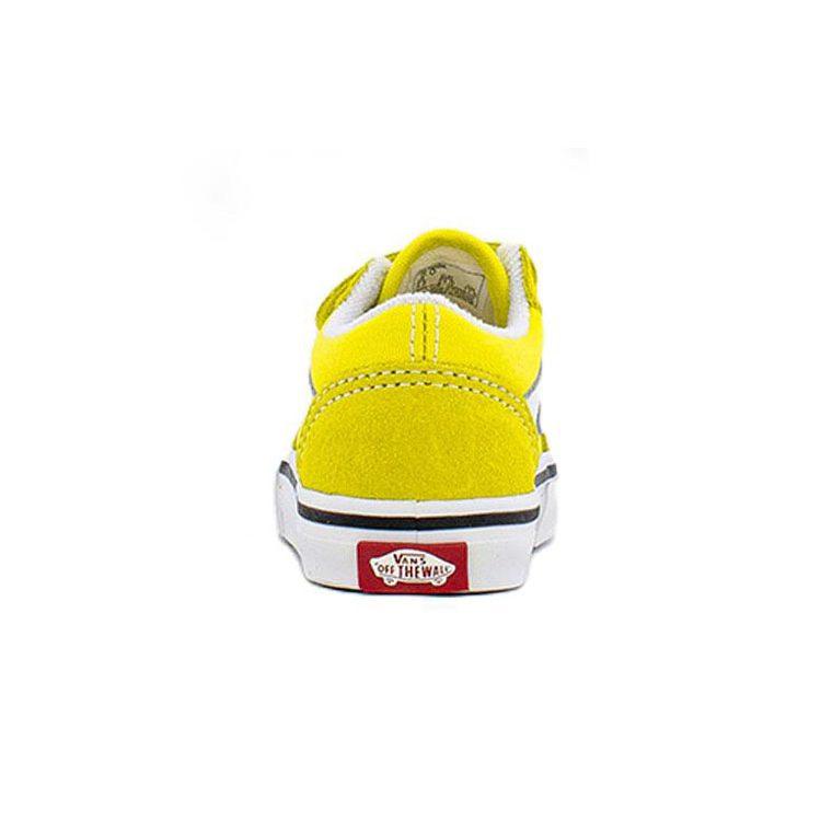 Vans Scarpe da Skate Casual Old Skool Basse Scarpe per Bambini Piccoli Gialle Neonati e Bambini Piccoli VN000D3Y7Z4